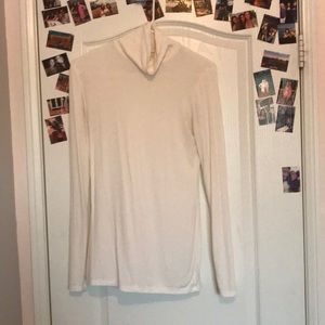 White turtle neck
